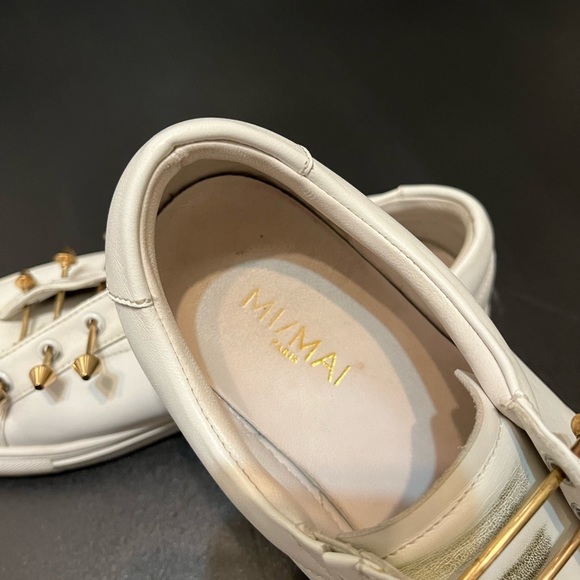 Funky Mi/Mai slip-on Sneakers. Sz 40. Fit my 8.5 foot. Soft leather inside/out - Picture 3 of 5